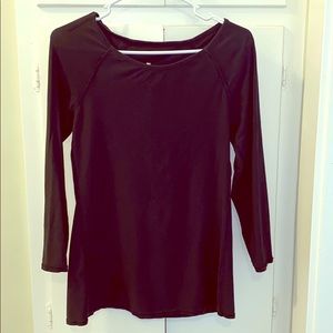 Lulu Lemon 7/8 sleeve Tee with back window